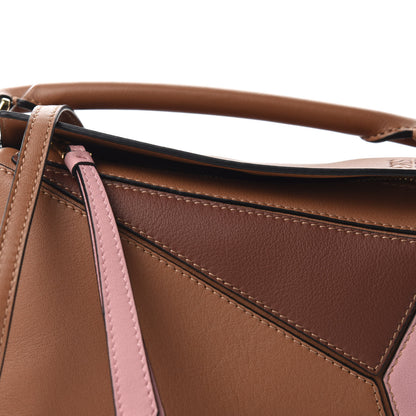 Loewe Calfskin Mini Puzzle Bag Tan Medium Pink 10 of 10