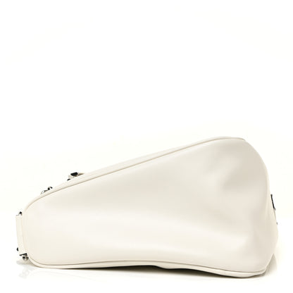 Prada Grace Lux Triangle Shoulder Bag White 4 of 11
