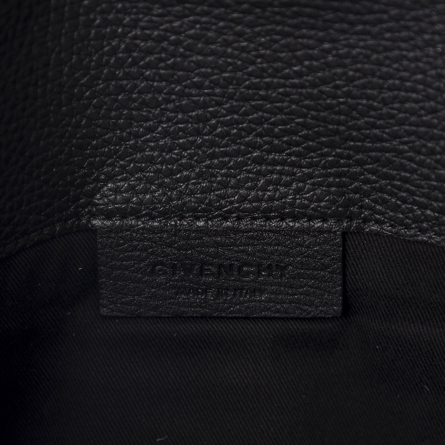 Sugar Goatskin Small Antigona Envelope Clutch Black