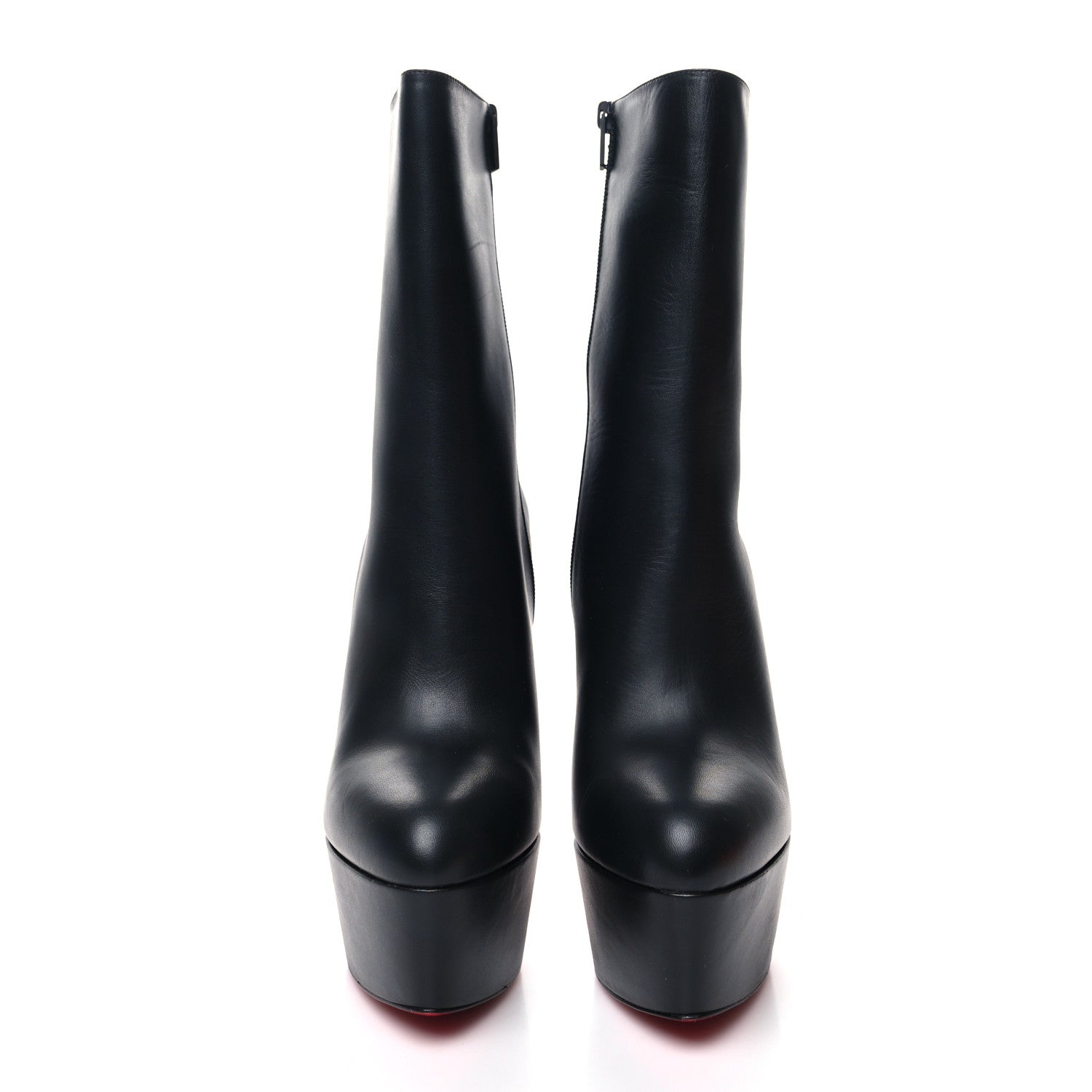 Christian Louboutin Calfskin Dolly Alta Booty 160 Ankle Boots 41 Black 2 of 7
