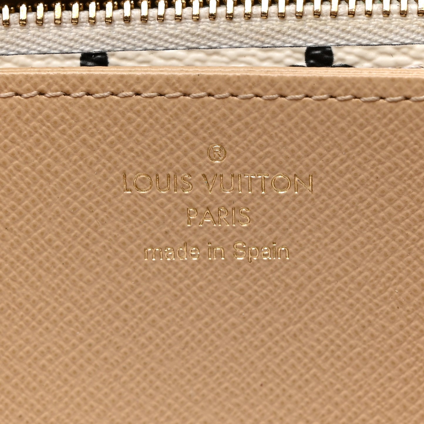 Monogram Giant Zippy Wallet Kaki White