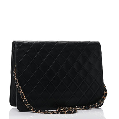 Chanel Lambskin Quilted Medium Single Flap Black 2 of 4