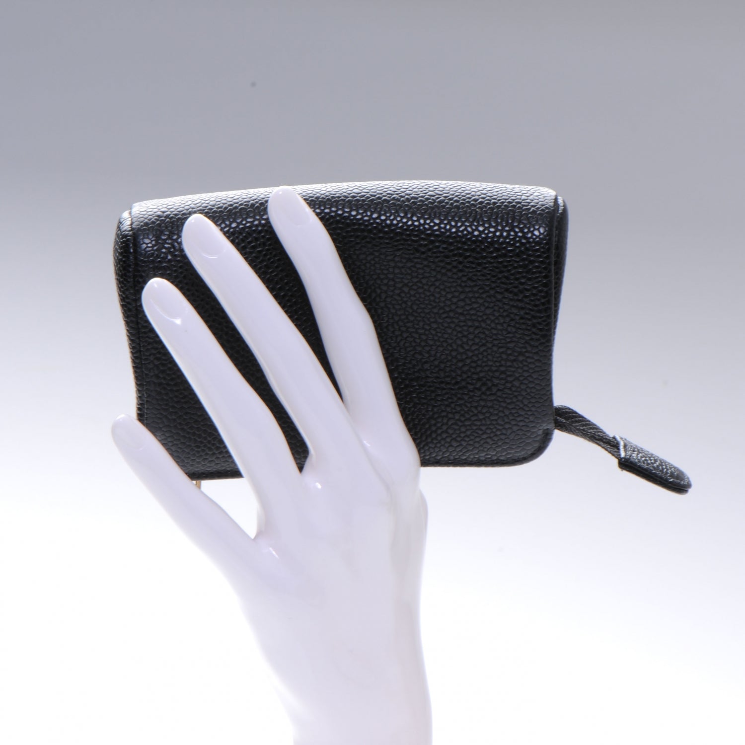 Chanel Caviar Leather CC Coin Purse Black 2 of 8