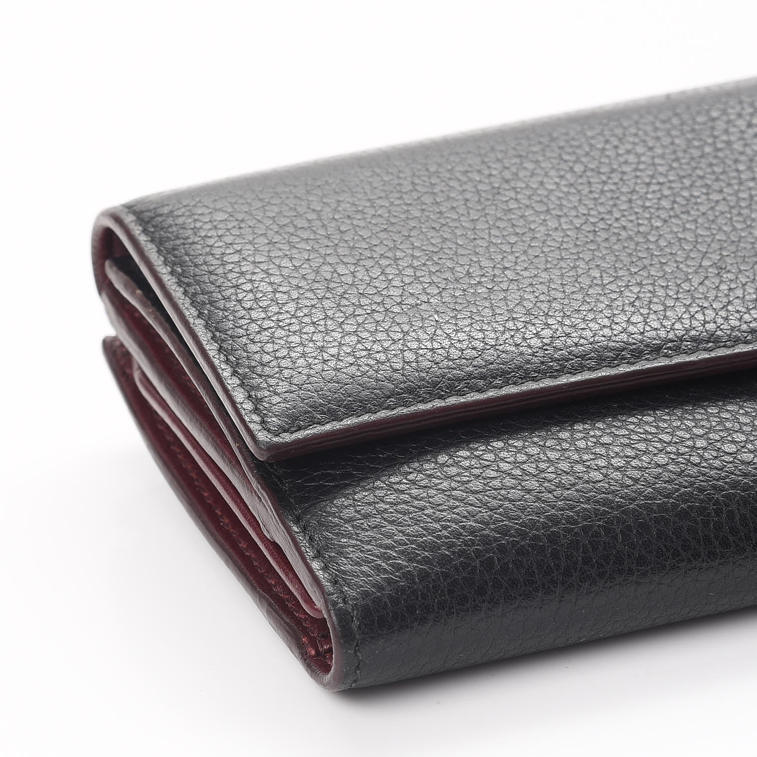 Alexander McQueen Calfskin Skull Continental Wallet Black 14 of 20