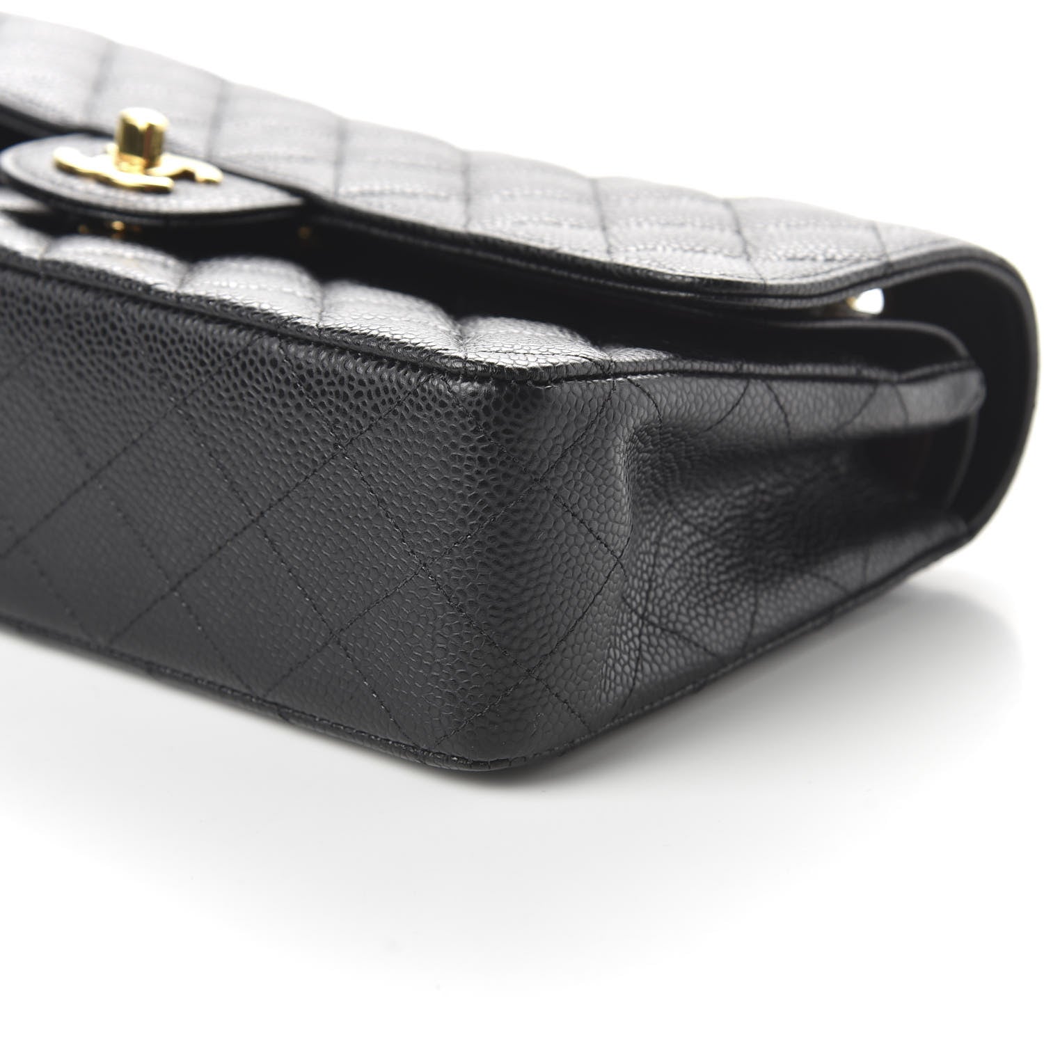 Chanel Caviar Quilted Medium Double Flap Black 7 of 11