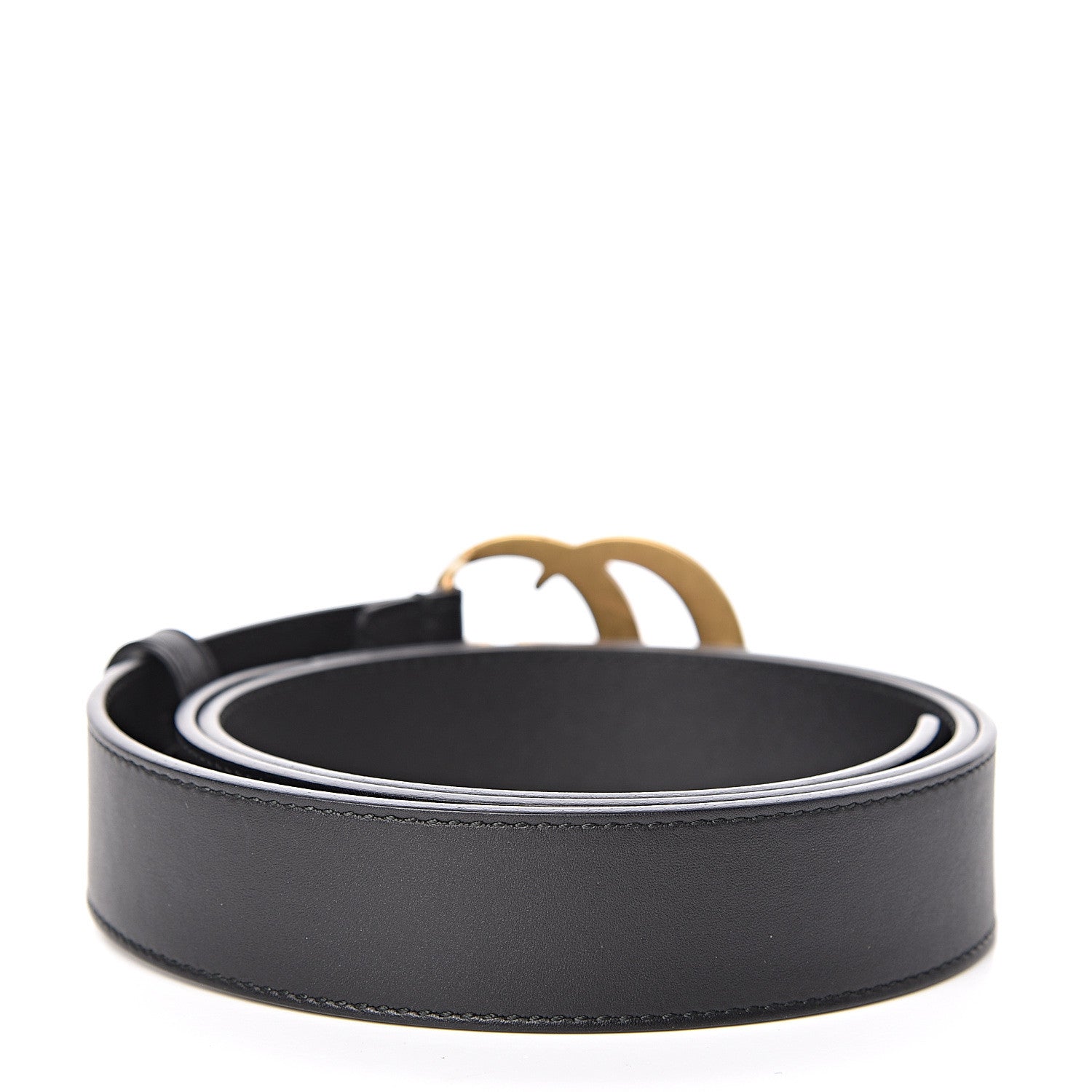 Gucci Calfskin Double G 30mm Belt 90 36 Black 3 of 6