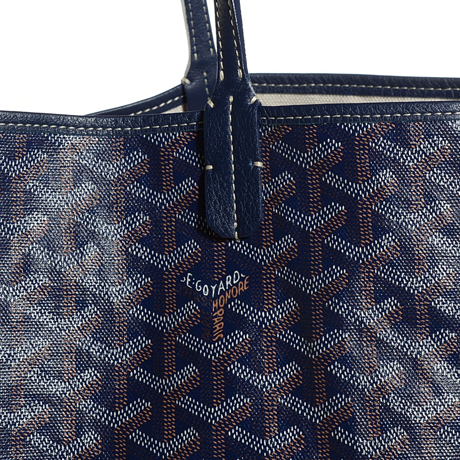 Goyard Goyardine Saint Louis GM Navy 9 of 9