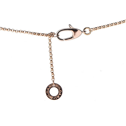 Bulgari 18K Rose Gold Carnelian Cuore Heart Pendant Necklace 5 of 8