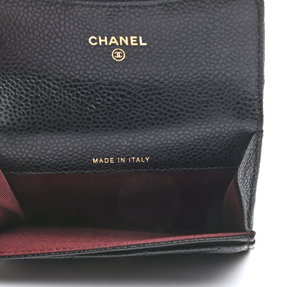 Chanel Caviar Quilted Flap Card Holder Wallet Black 5 of 8