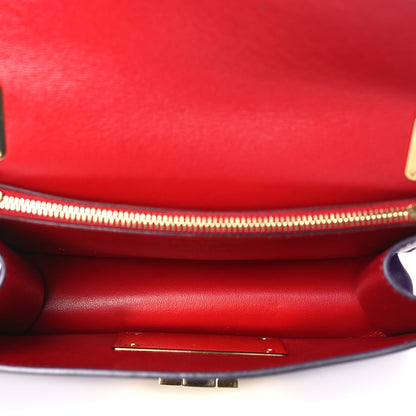 Salvatore Ferragamo Smooth Calfskin Aileen Gancio Lock Shoulder Bag Purple 5 of 12