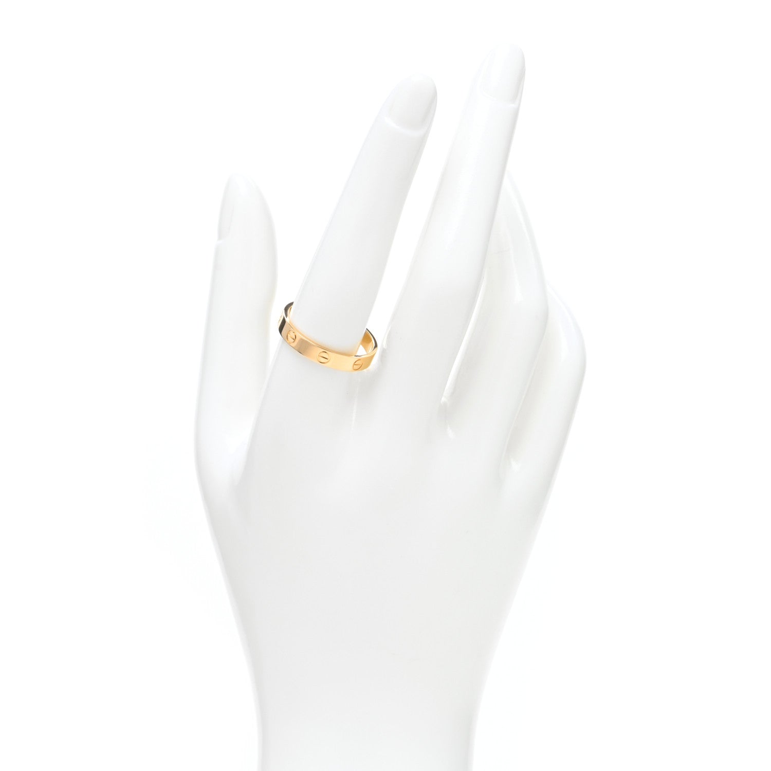 Cartier 18K Yellow Gold 3.5mm LOVE Wedding Band Ring 61 9.5 2 of 5