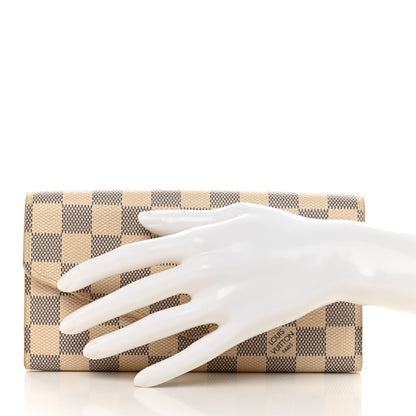 Louis Vuitton Damier Azur Sarah Wallet NM 2 of 14