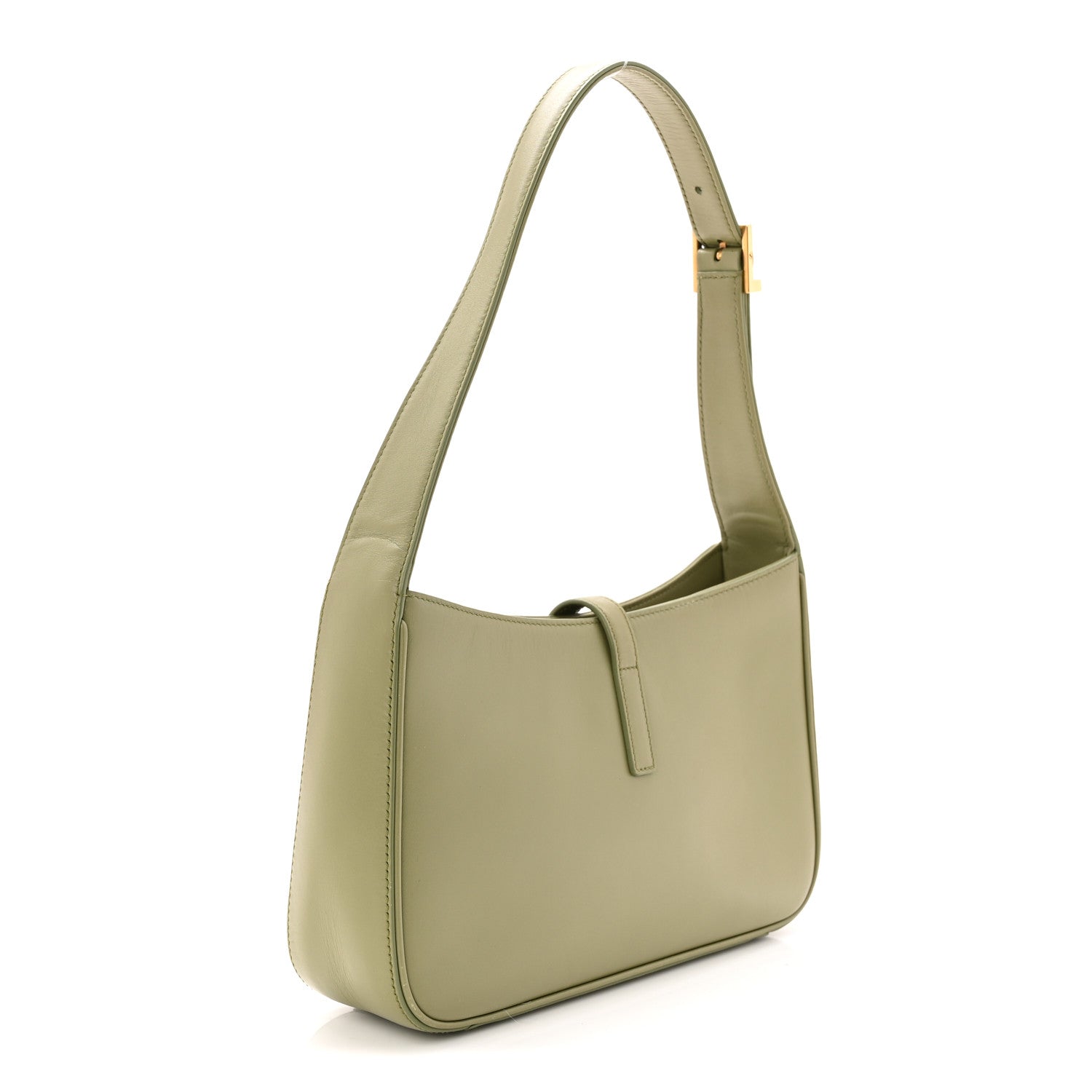 Saint Laurent Smooth Calfskin Le 5 A 7 Hobo Pistache 3 of 13