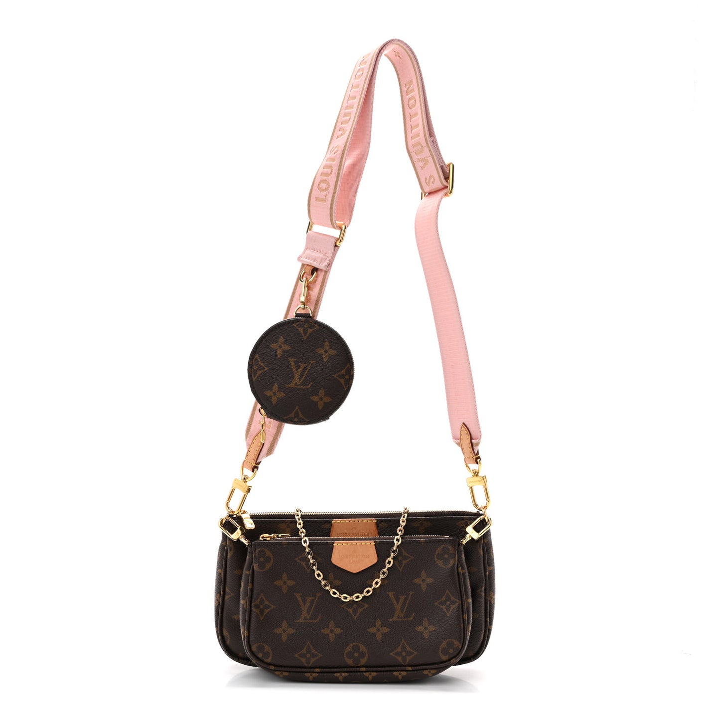 Monogram Multi Pochette Accessories Rose Clair
