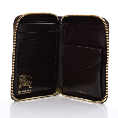Burberry Haymarket Check Zip Around Wallet Chocolate 5 of 8