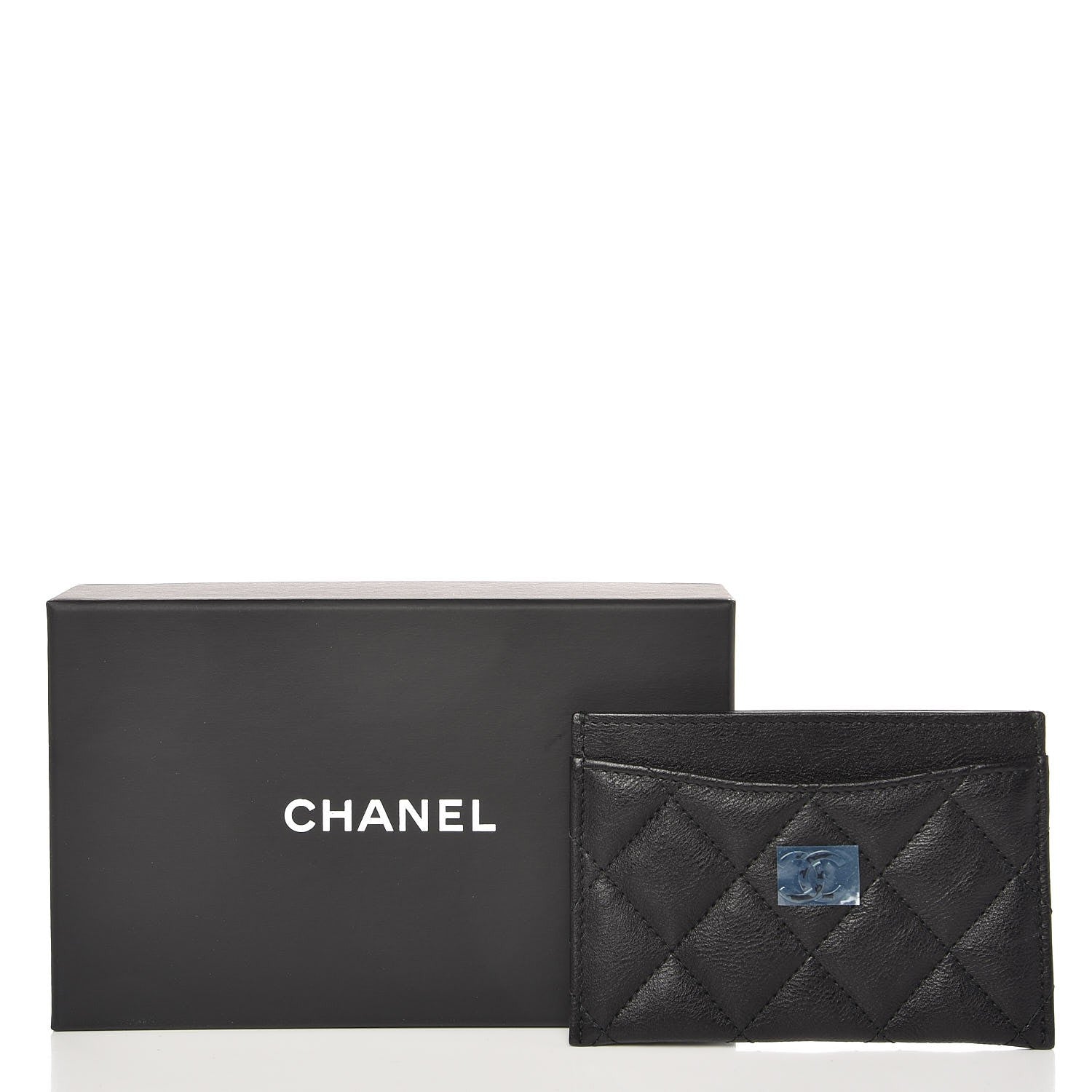 Chanel Calfskin Quilted Card Holder So Black 9 of 9