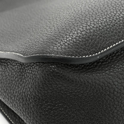 Hermes Taurillon Clemence Halzan 31 GM Black 12 of 13