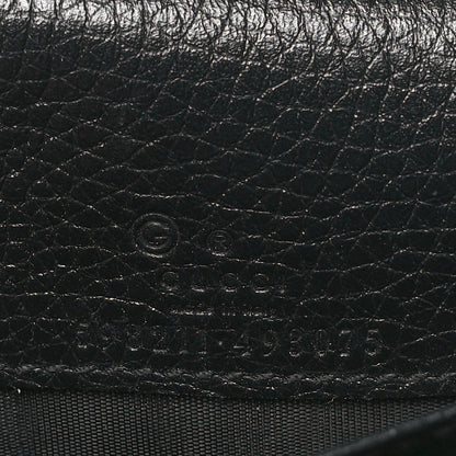 Gucci Pebbled Calfskin Soho Wallet On Chain Black 6 of 10