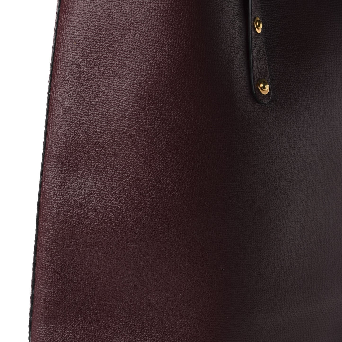 Calfskin Crest Embossed Large Tote Burgundy