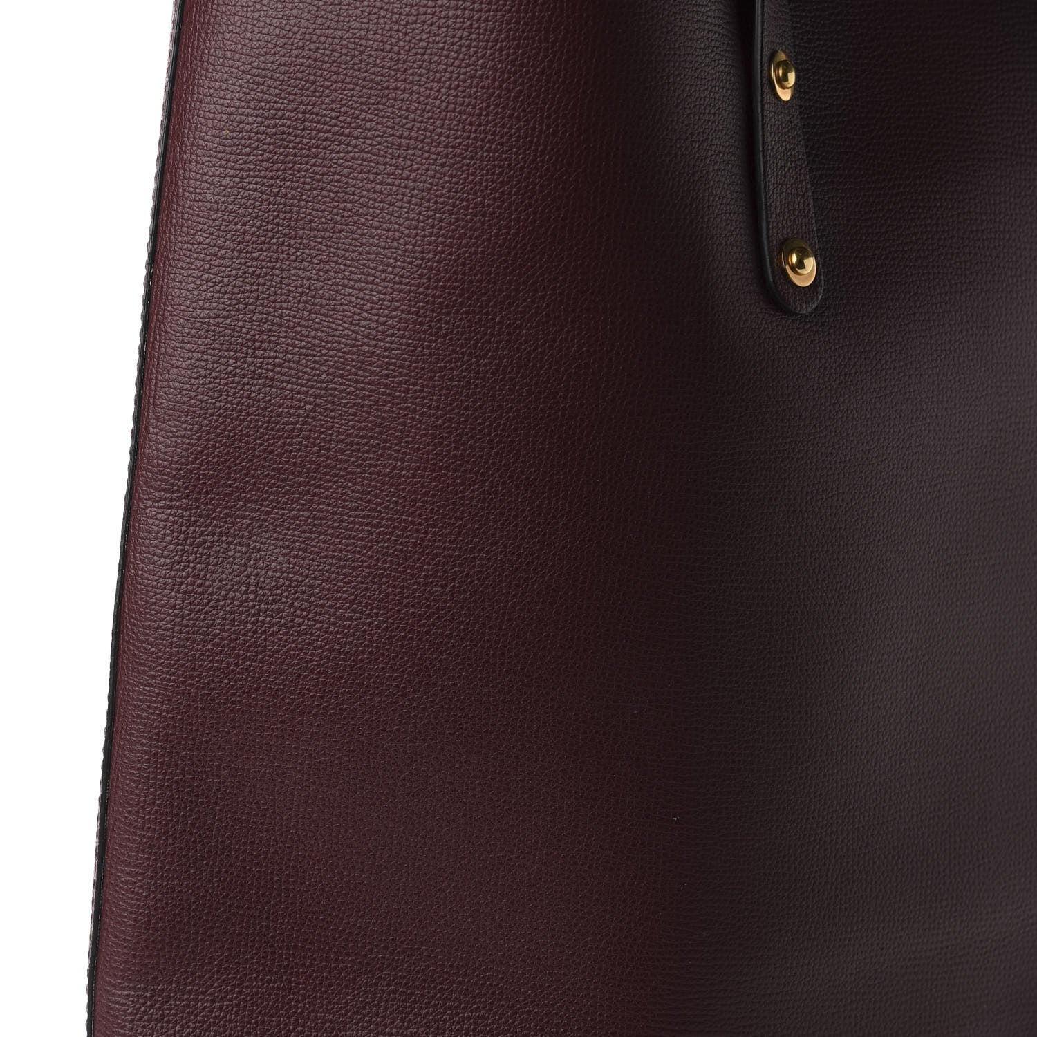Burberry Calfskin Crest Embossed Large Tote Burgundy 9 of 10