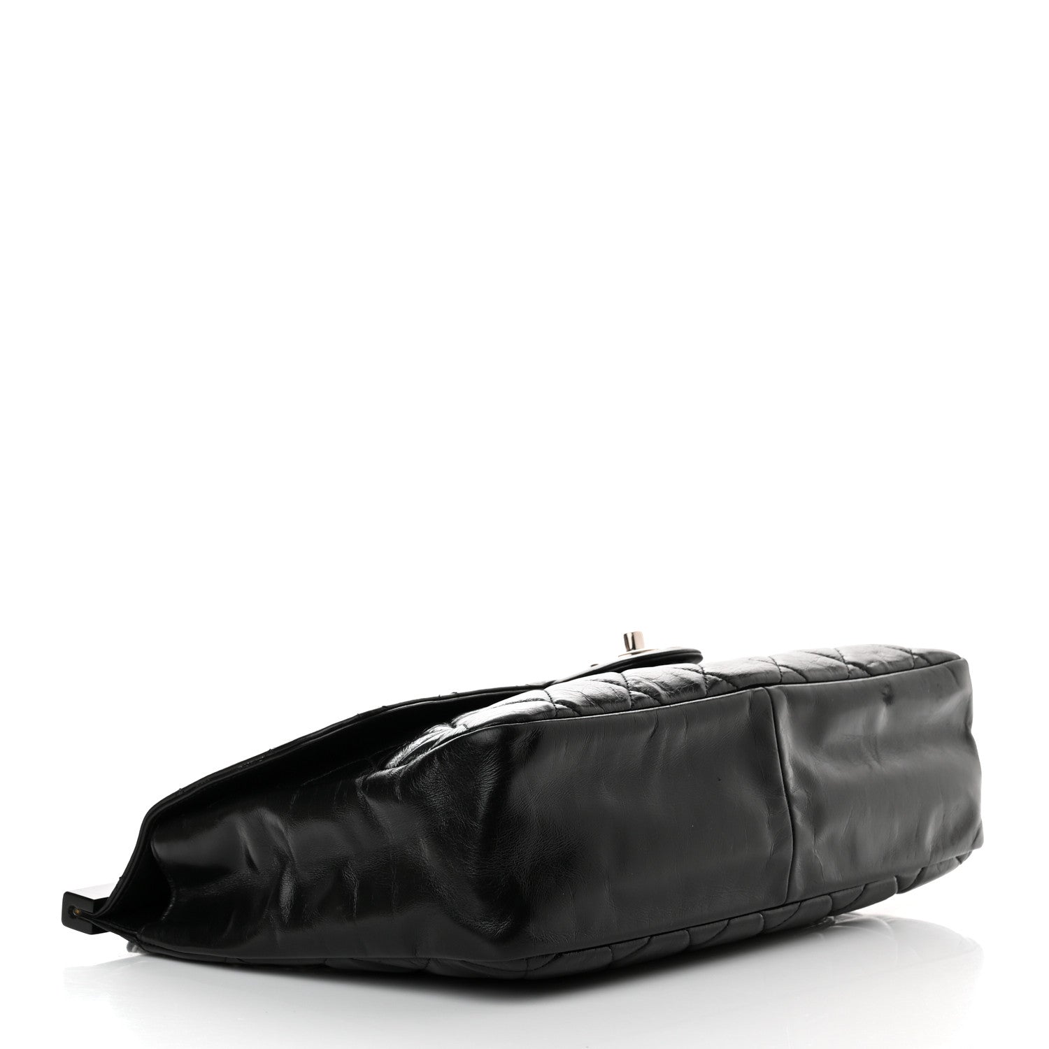 Chanel Glazed Calfskin Quilted Small CC Delivery Tote Black 4 of 10