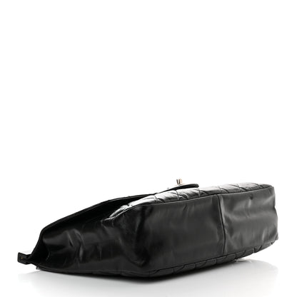 Chanel Glazed Calfskin Quilted Small CC Delivery Tote Black 4 of 10