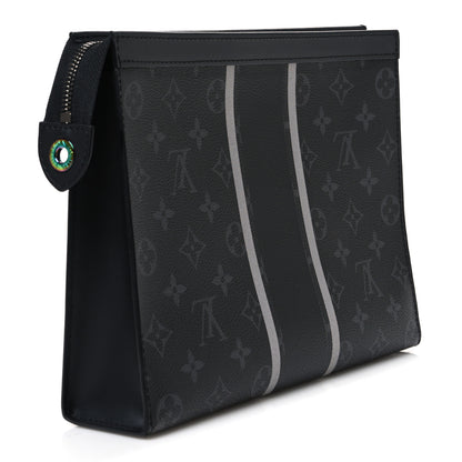 Louis Vuitton X FUJIWARA Monogram Eclipse Flash Pochette Voyage MM 3 of 7