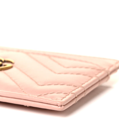 Gucci Calfskin Matelasse GG Marmont Card Holder Perfect Pink 8 of 8