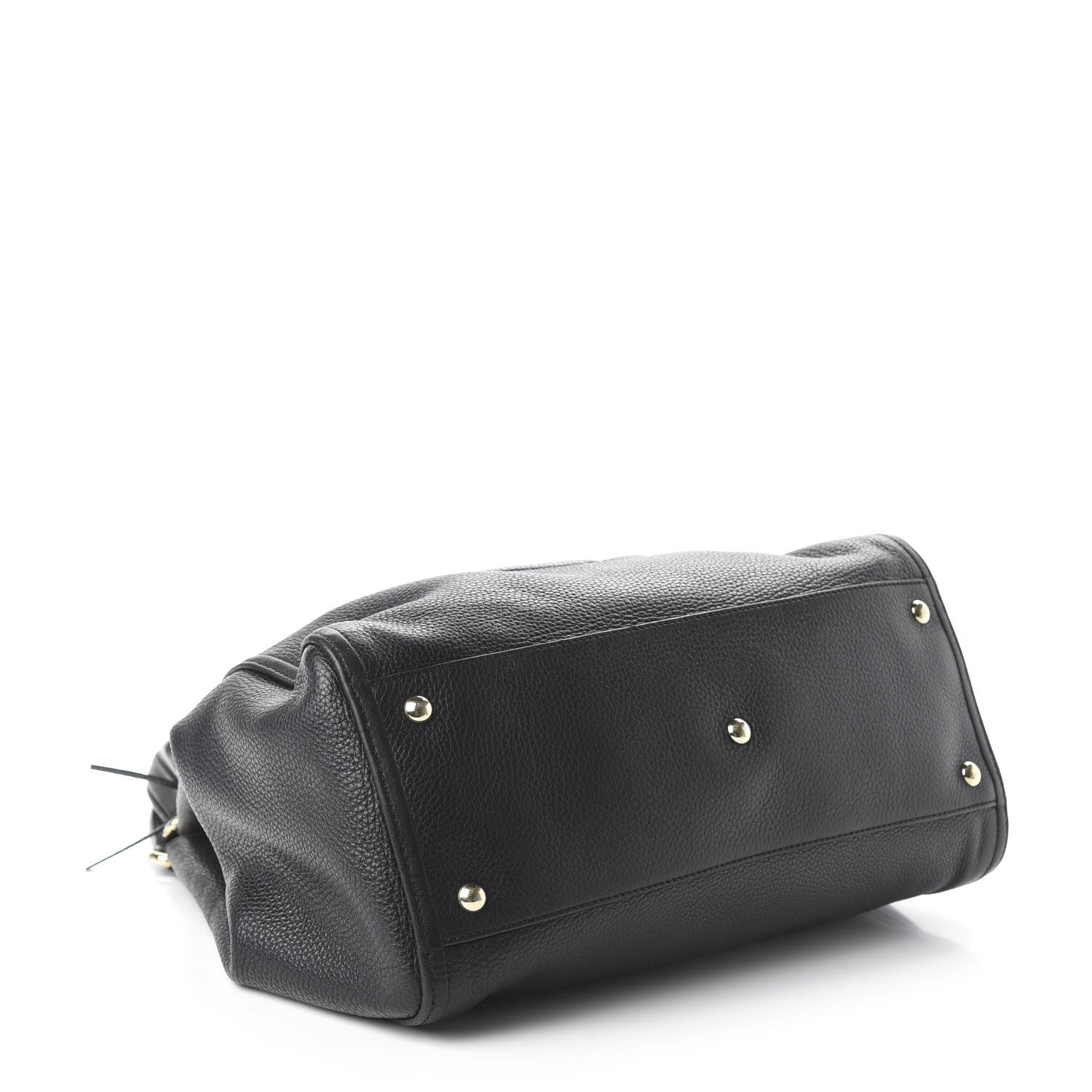 Gucci Pebbled Calfskin Medium Soho Shoulder Bag Black 4 of 10