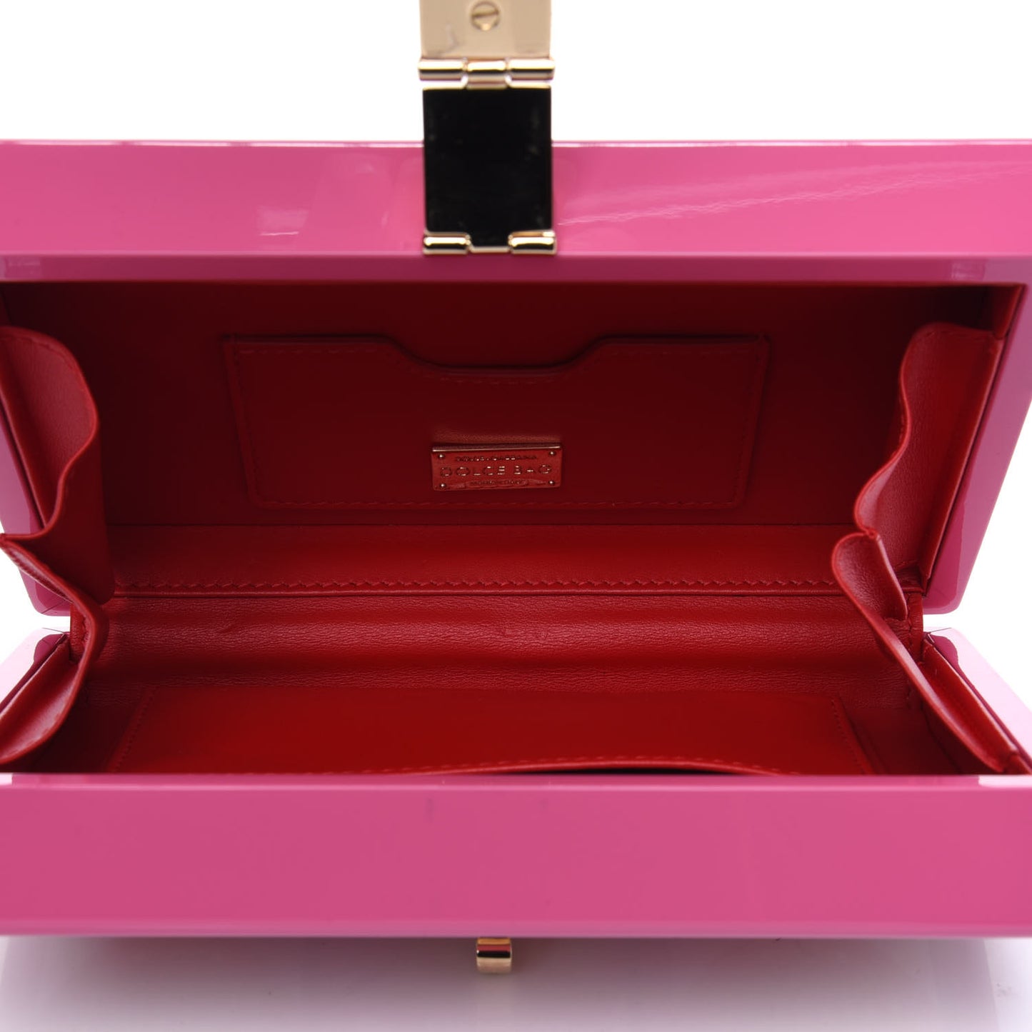 Acrylic Soup Can Printed Box Crossbody Bag Fucshia