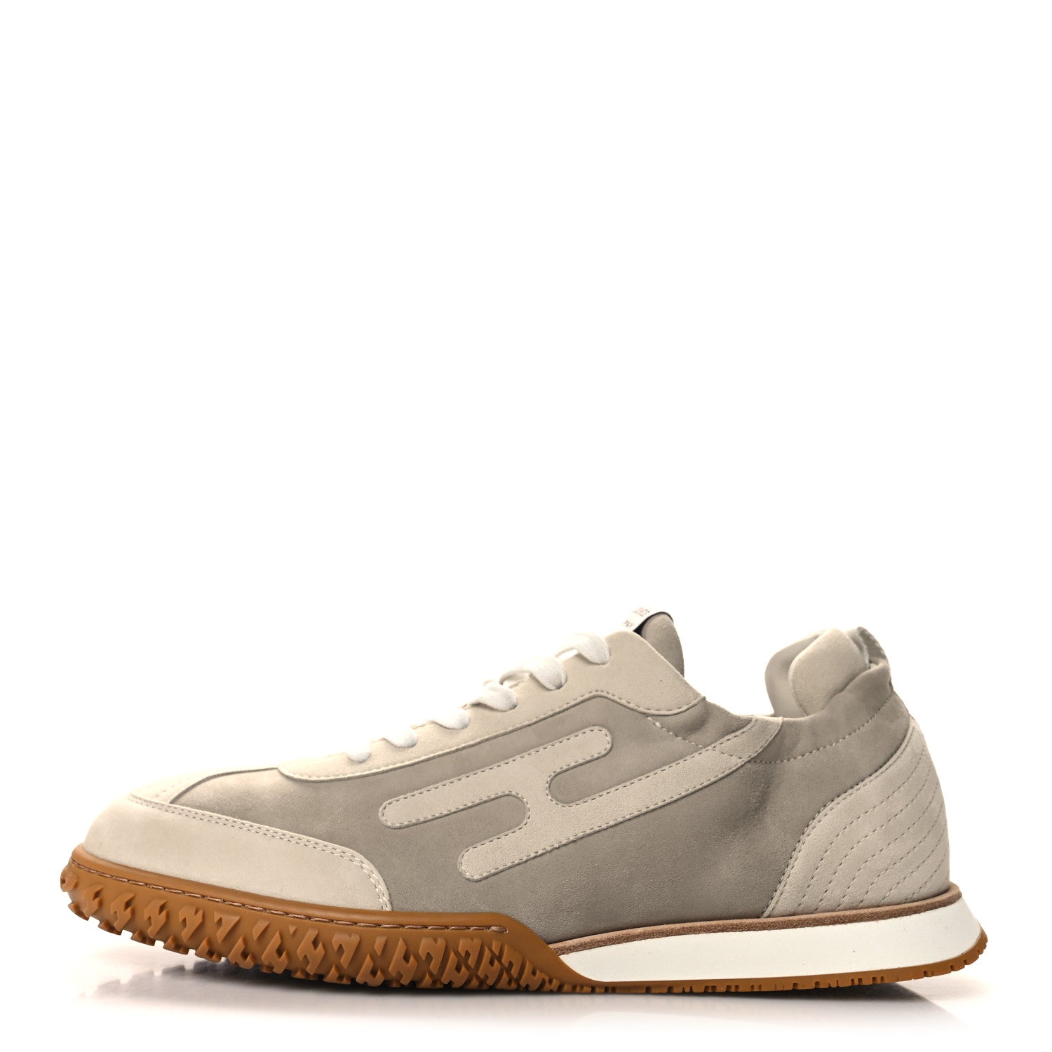 Hermes Suede Goatskin Mens Jet Sneakers 42.5 Beige Esquisse Glaise 1 of 8
