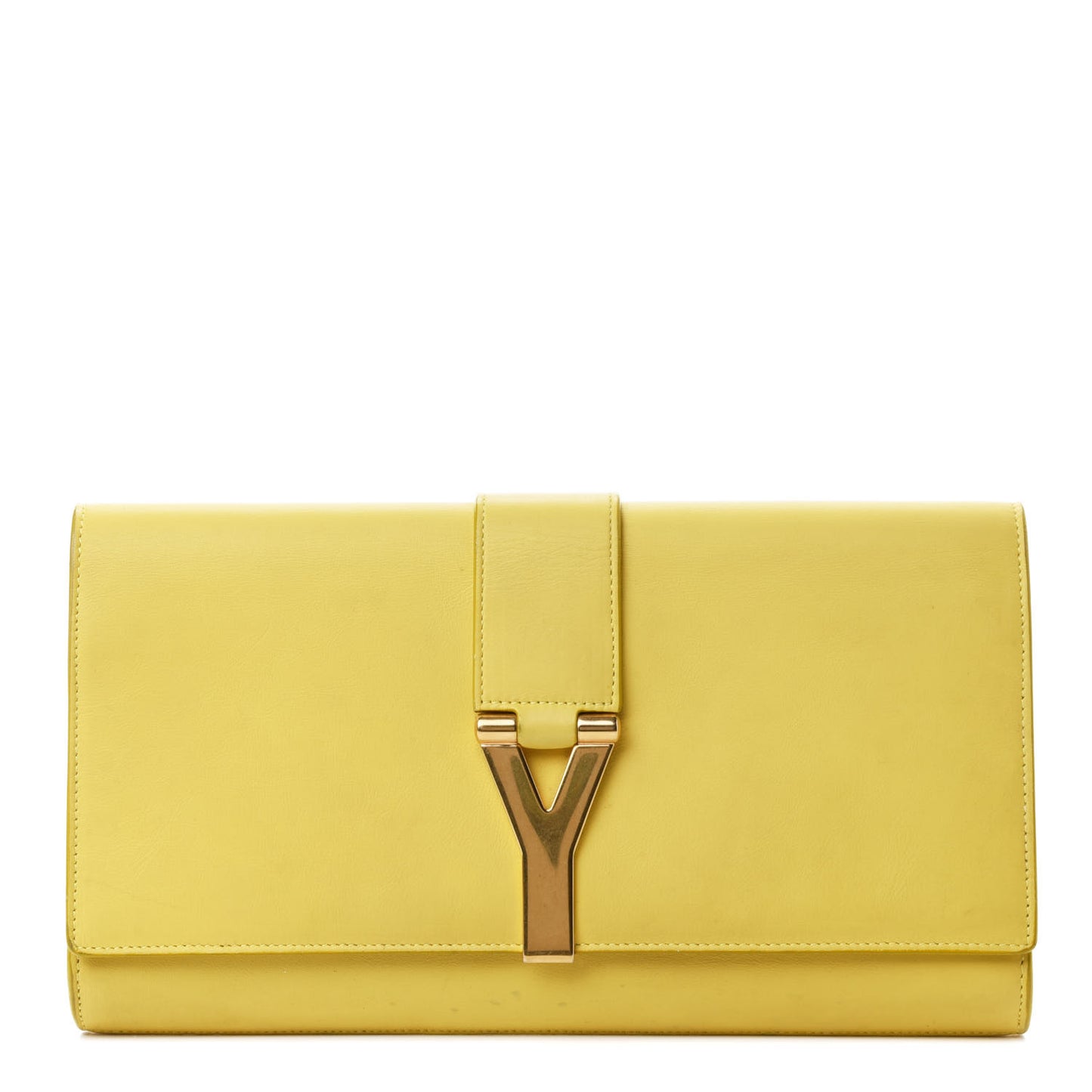 Calfskin Classic Y Ligne Clutch Soleil
