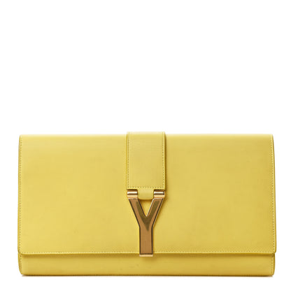Saint Laurent Calfskin Classic Y Ligne Clutch Soleil 1 of 4