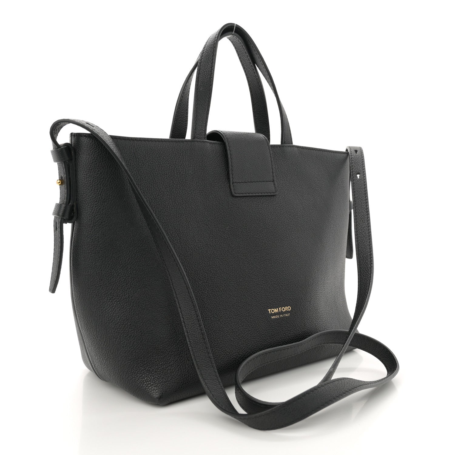 Tom Ford Grained Calfskin Mini TF East West Tote Black 3 of 10