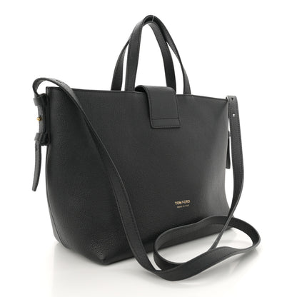 Tom Ford Grained Calfskin Mini TF East West Tote Black 3 of 10