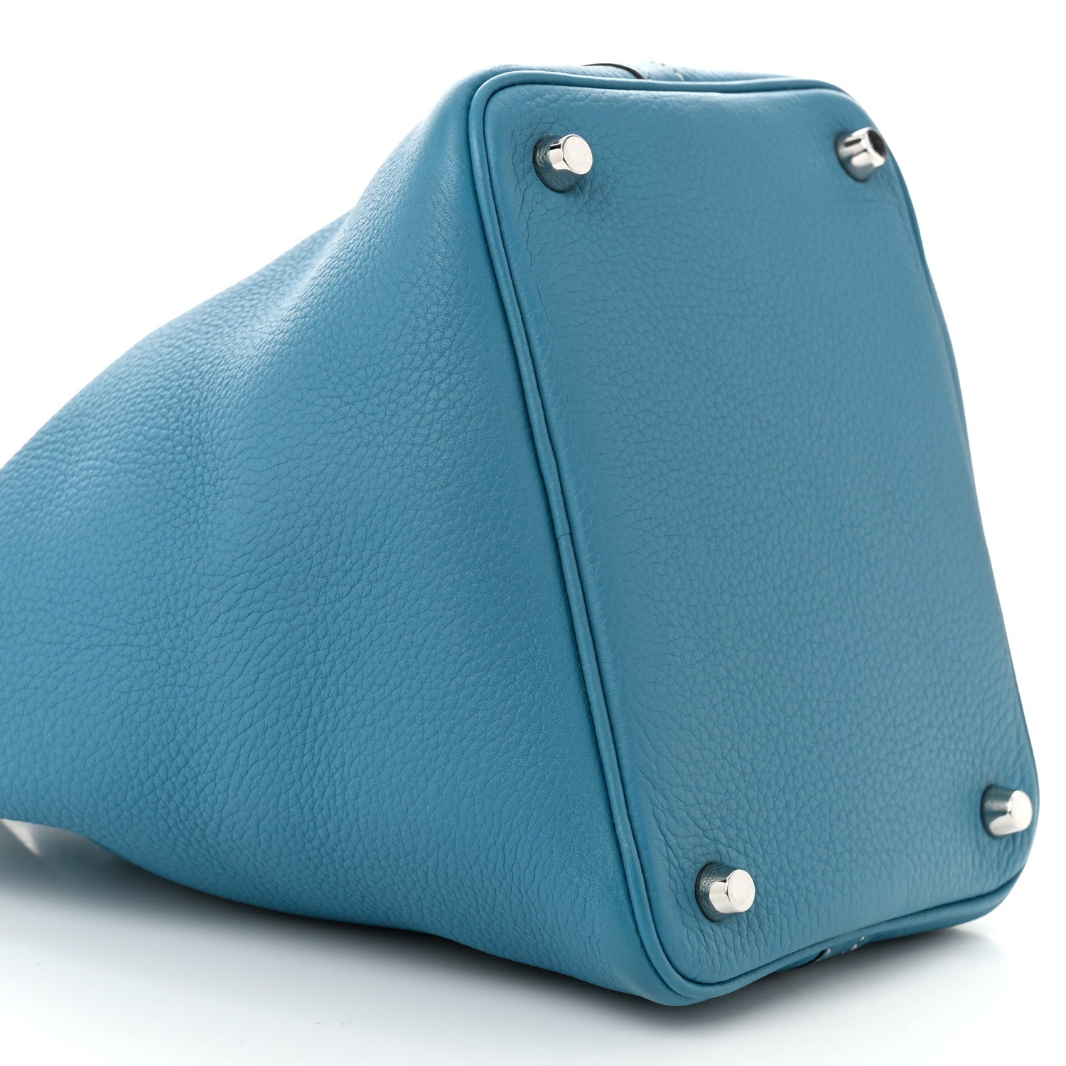 Hermes Taurillon Clemence Picotin Lock 18 PM Blue Jean 9 of 10