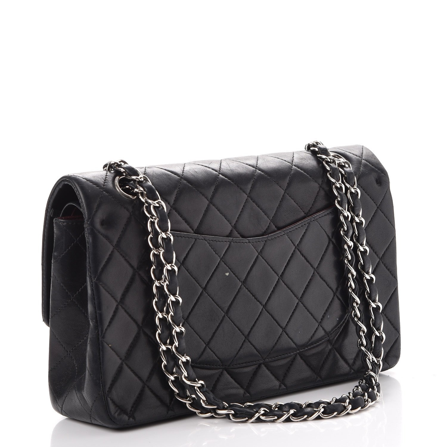 Chanel Lambskin Quilted Small Double Flap Black 3 of 14
