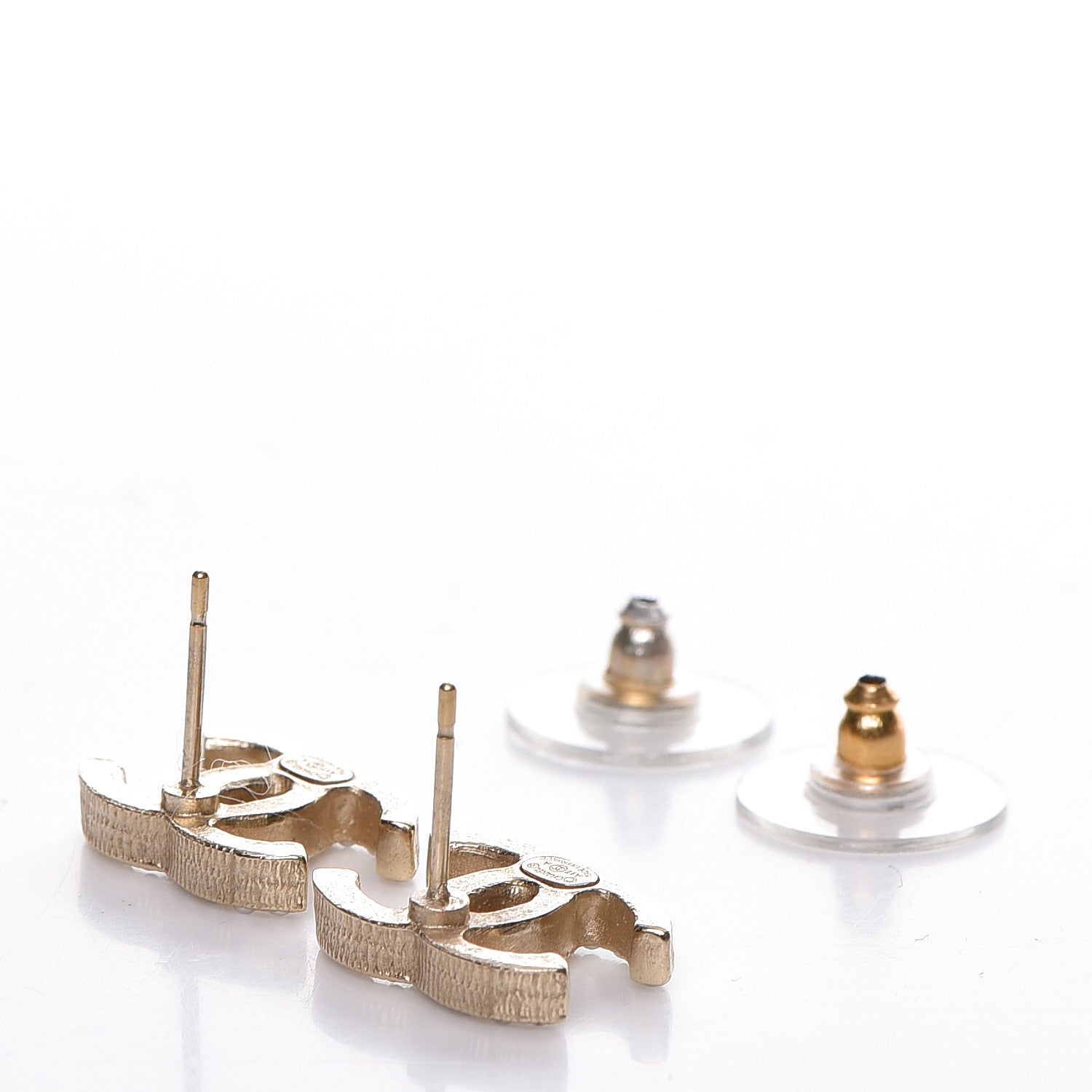 Chanel Pearl CC Earrings Gold 4 of 5