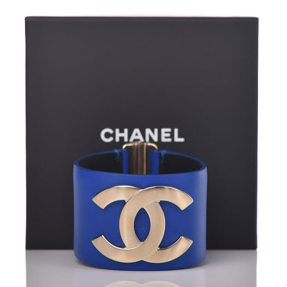 Chanel Calfskin CC Wide Cuff M Blue 7 of 7