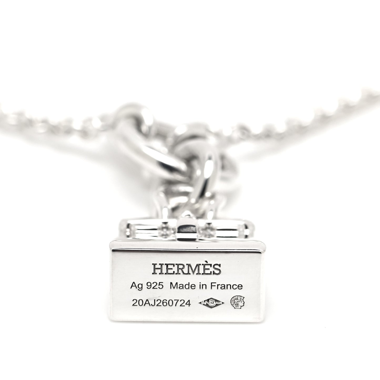 Sterling Silver Birkin Amulette Pendant Necklace