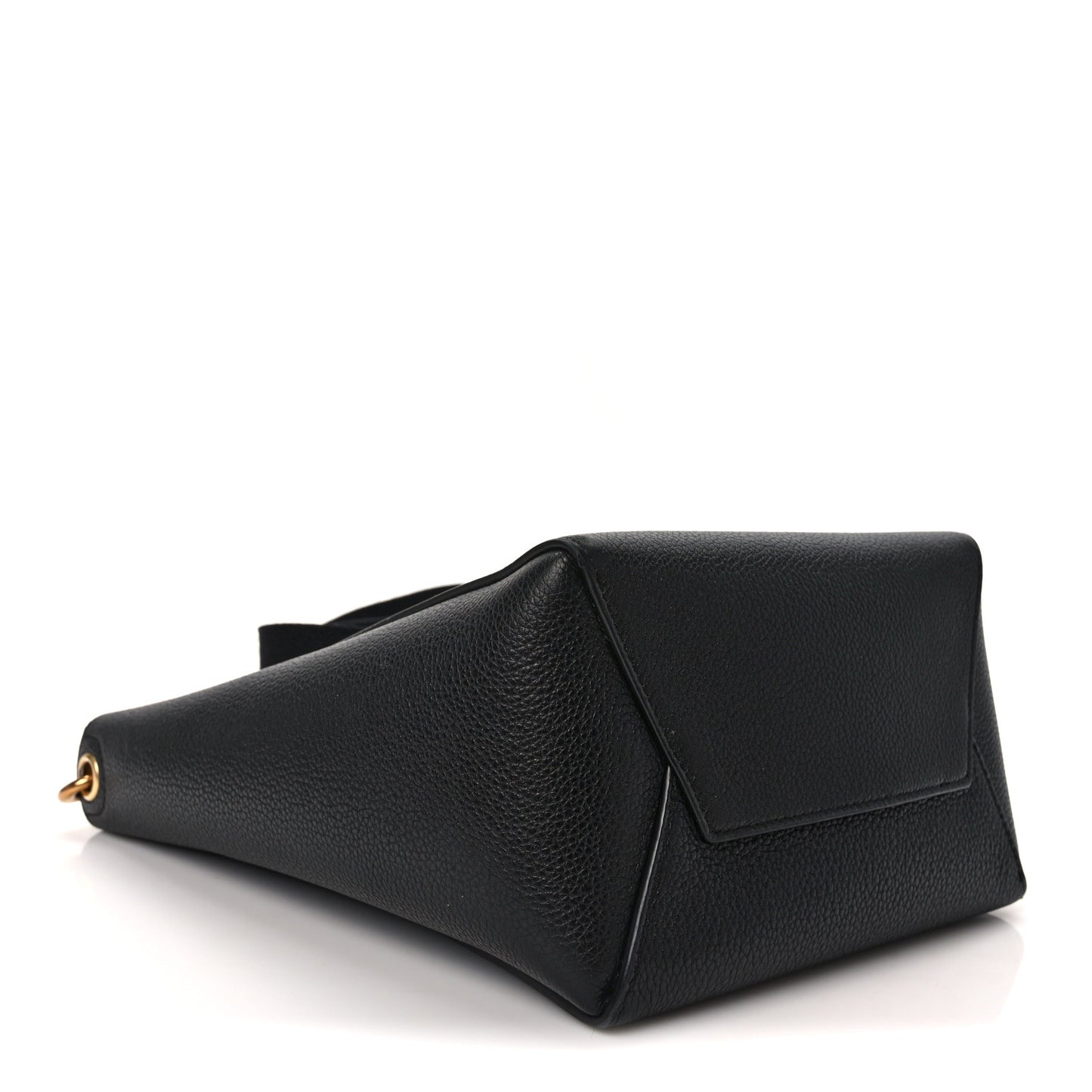 Soft Grained Calfskin Small Sangle Bucket Bag Black