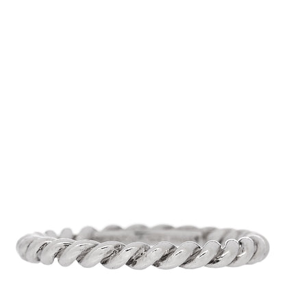 Tiffany Sterling Silver Twist Rope Ring 50 5.5 1 of 4