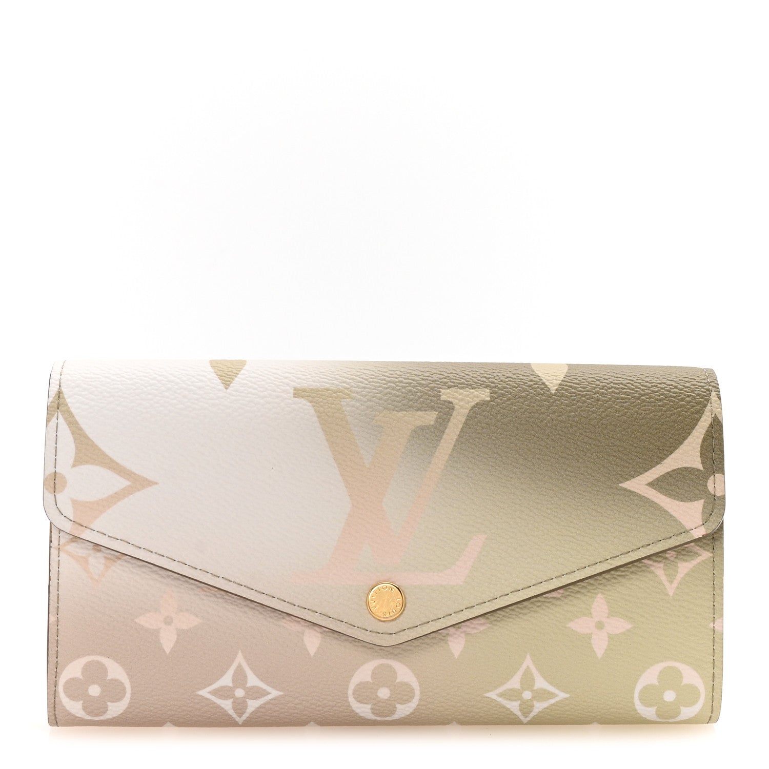 Louis Vuitton Monogram Giant Spring In The City Sarah Wallet NM Sunset Kaki 1 of 7