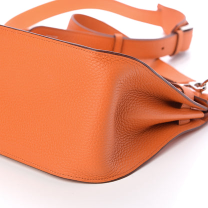 Hermes Taurillon Clemence Jypsiere 28 Orange 10 of 10