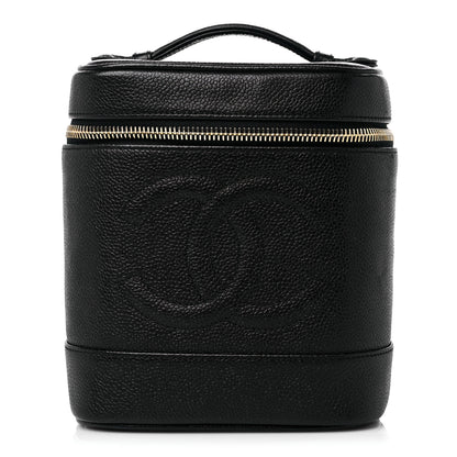 Chanel Caviar Vanity Cosmetic Case Black 1 of 15