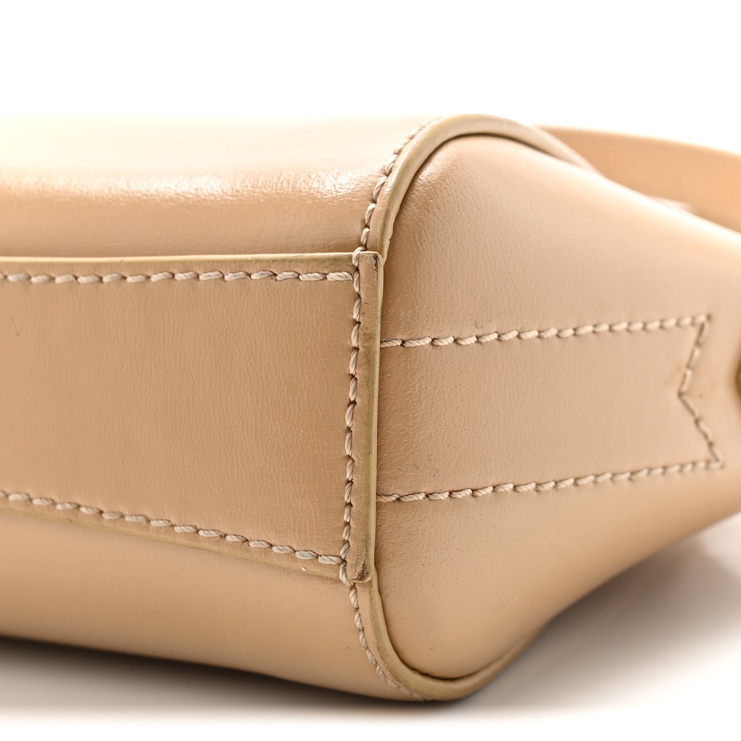 Smooth Calfskin Nano Antigona Beige Cappuccino