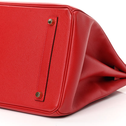 Hermes Epsom Birkin 35 Rouge Casaque 18 of 29
