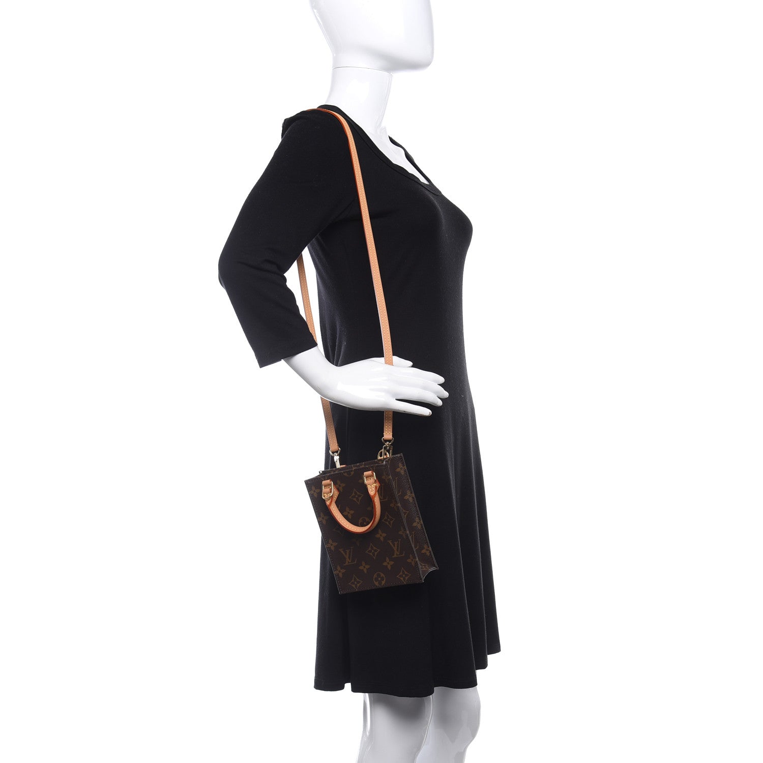 Louis Vuitton Monogram Petit Sac Plat 2 of 10