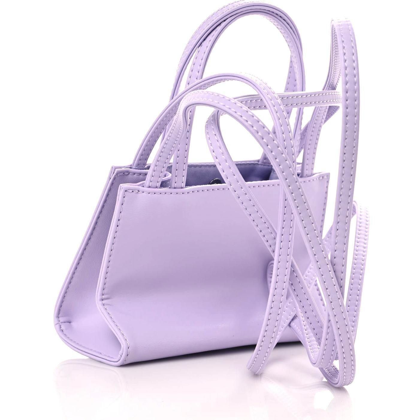 Telfar Vegan Leather Small Shopping Bag Lavender 3 of 9