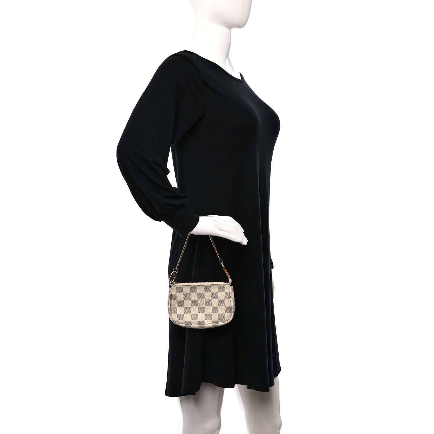 Louis Vuitton Damier Azur Mini Pochette Accessories 2 of 14